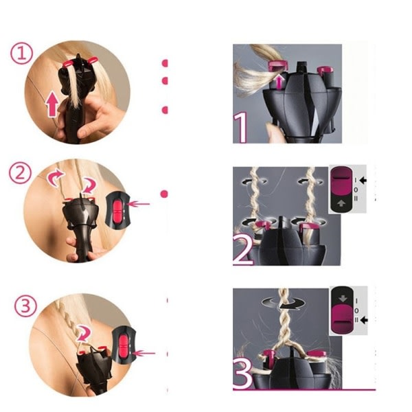TG DIY Automatisk Elektrisk Hårflätningsmaskin - Styling & Skjønnhet