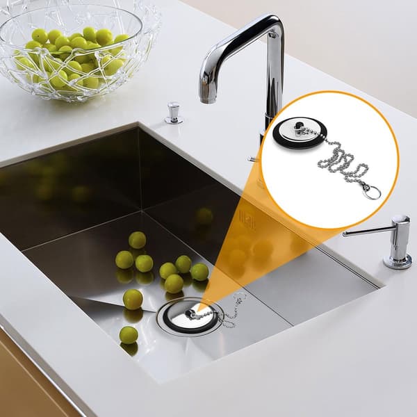 Stykker Afløbspropper, Universal Ventilpropper, Diameter 45-43 mm Badekarprop, Propkæde, Vaskeprop Lås, med 40 cm Propkæde, til Vask, Håndvask