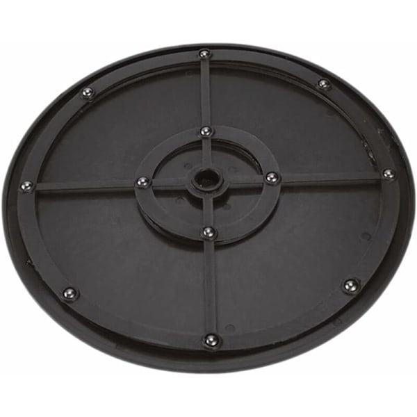 1 stk. Solid Drejeskive 360° Roterende Bakke med Leje Drejeskive Base TV Drejeskive Universal Rund Kraftig Drejestativ Sort Bakke
