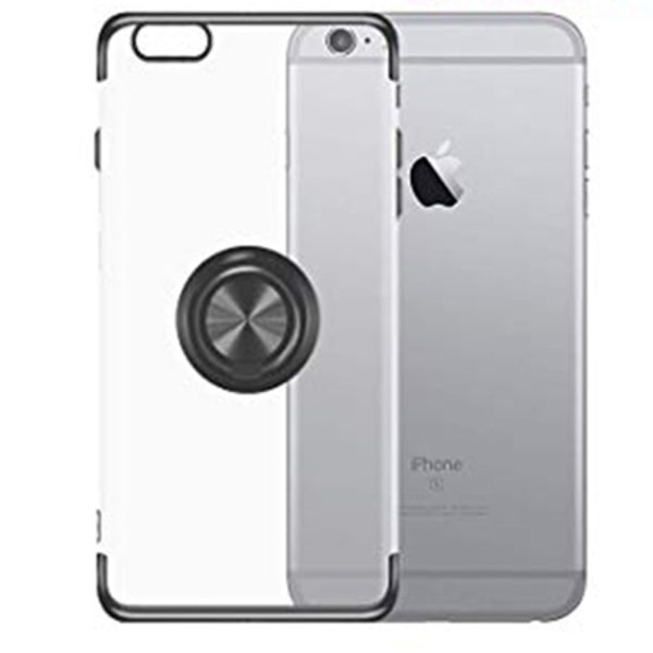 TG iPhone 5/5S - Silikonetui med Ringholder (FLOVEME) Sort