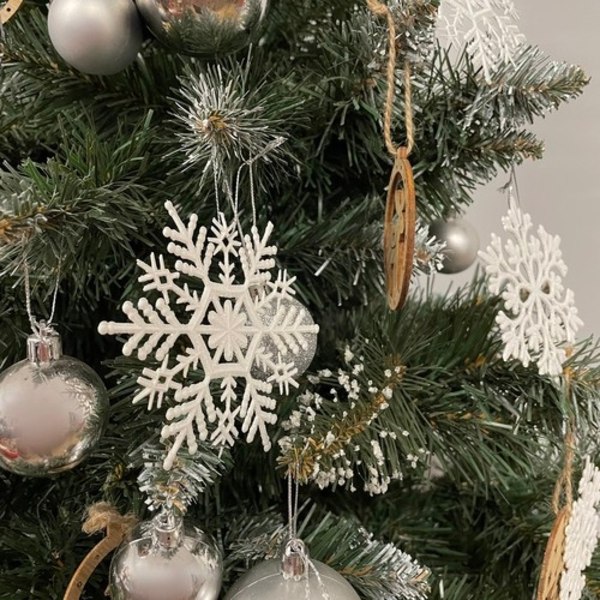 Julgranskulor Snöflingor - 12 st 81