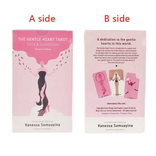 12*7 cm Gentle Heart Tarotkort Familjefest Brädspel Öde
