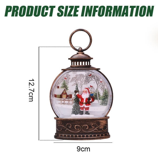 Jul Snöglob, Jul Snöglob Lykta, Tomte Stil 1