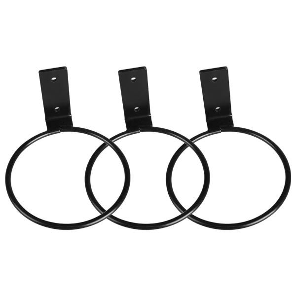 3 delar växtkrukhållare Ring Väggfäste 5 tum växtvägghängande ring Metall växtkrokhållare Väggplanteringskrokar