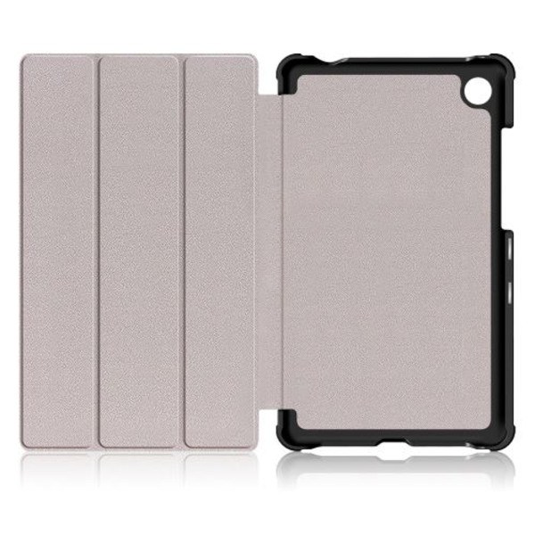 Musta PU-kotelo kolmiosa-telineellä Lenovo Tab M7 TB-7305:lle