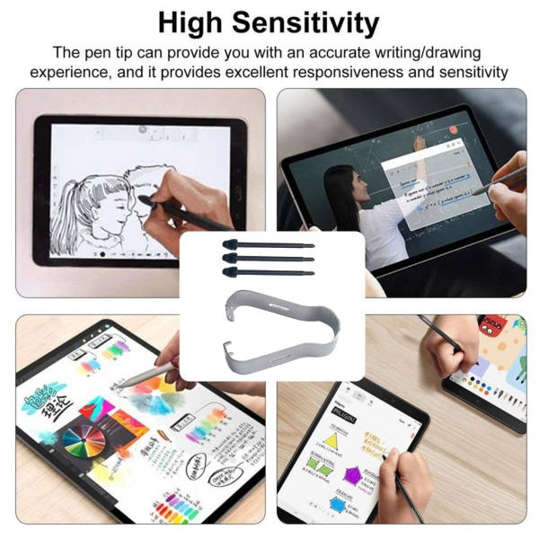 Slitstarka penntipsbyte Kompatibel med Z Fold 4 5G F936 Pen Stylus Nibs Hög känslighet Nib Slitstyrka