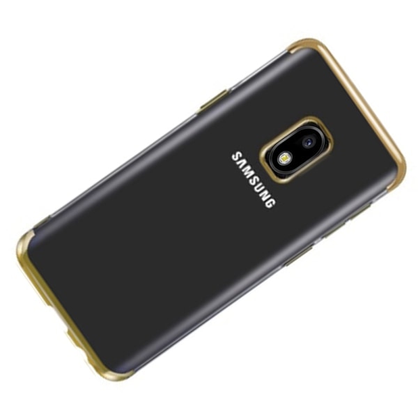TG Beskyttende Silikondeksel Floveme - Samsung Galaxy J3 2017 Gull