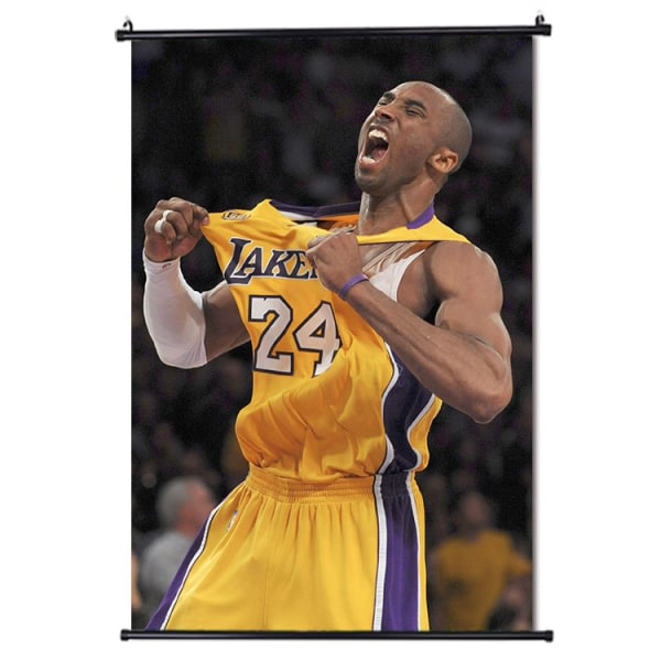 Kobe Bryant rullamålning, affisch tapet vägg, 60*90cm