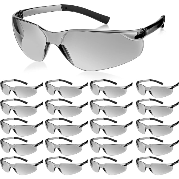 20 st Skyddsglasögon UV reptålig glasögon polykarbonat