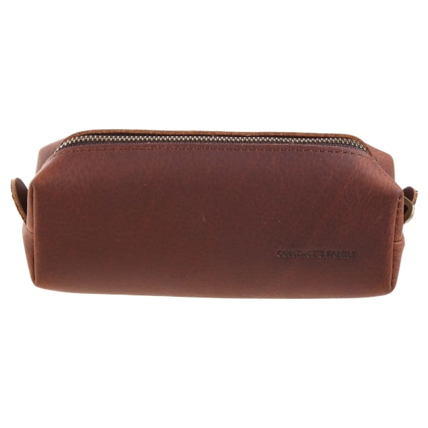 Handgjord pennfodral i äkta läder Kohud Zipper Pouch Penna för Case Box Statio