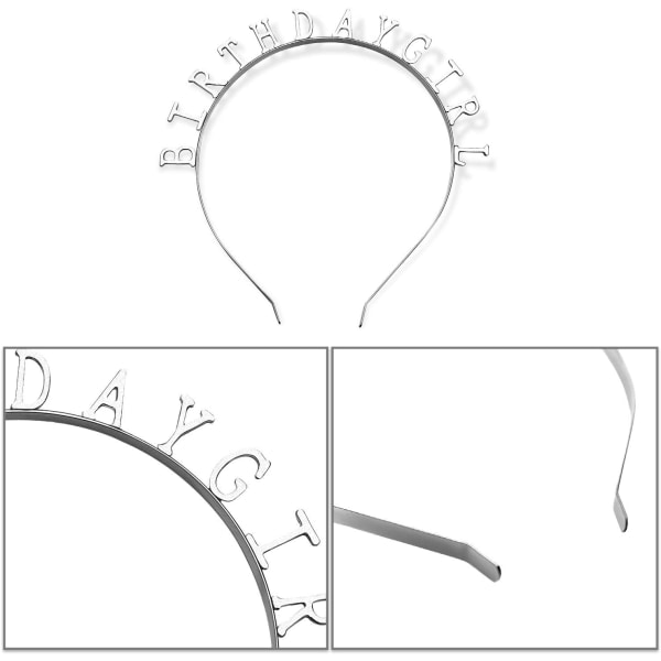 Galaxy Pannbånd Axelrem Etikette Sæt Piger Bånd Tiara Piger Fest Favor (sølv)