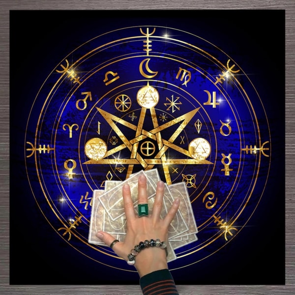 50/60/75 cm Tarotduk Altare Tarotkort Duk Fyrkantig Tarotduk Andlig Spådom Tarot-häxeri Tillbehör 0.05 A50