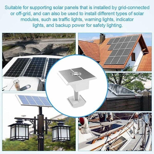 Solcellepanelmontering, Solcellepanelbrakett, Solcellepanelmonteringssett, Solcellepaneltilbehør for takkraftverk, Metallpanelmontering på tak