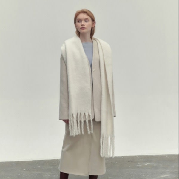 Vintertørklæde Dame Scarf SORT