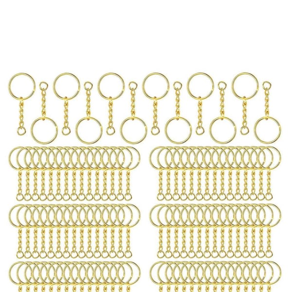 1/2/3/5 360 stk Nøgleringe Ringe DIY Åben Split Hoppe Ring Sølv Guld 16x15x2,0cm 1Sæt