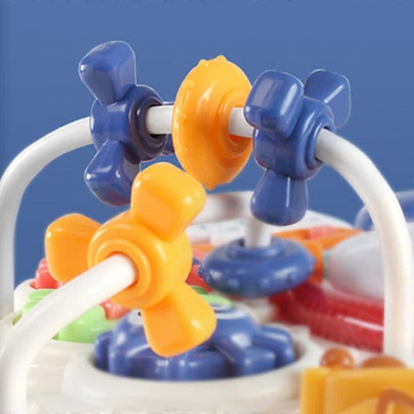 12.99x12.99x12.59\" Musical Activity Table for Infants Early Education Blue Blue