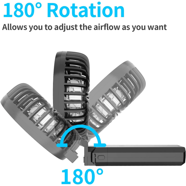 Bärbar fläkt Handhållen uppladdningsbar fläkt