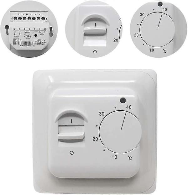 Manuelt elektrisk gulvvarmetermostat med AC 220v 16a probe, mekanisk gulvvarmetermostat controller
