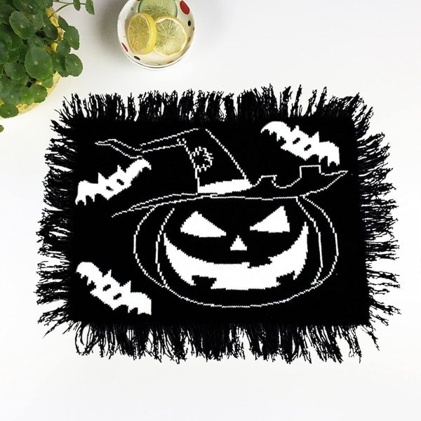 Halloween-pöytäliina, lämmönkestävä, tahrankestävä, liukumaton