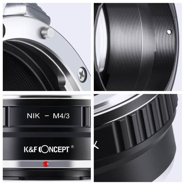 K&F Concept Objektivadapter til Nikon F objektiver til Micro 4/3
