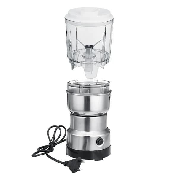 Elkaffe Kitchen Flakes Beans Herbs Granules Grinder silver silver 10.5*17cm_yux silver 10.5*17cm