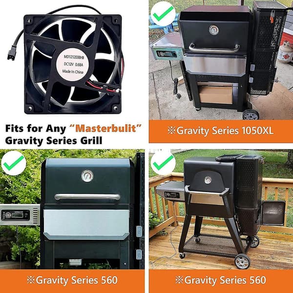 Blæser til Masterbuilt Gravity Series 560/800/1050 XL Digital Kulgrill Røger _yux