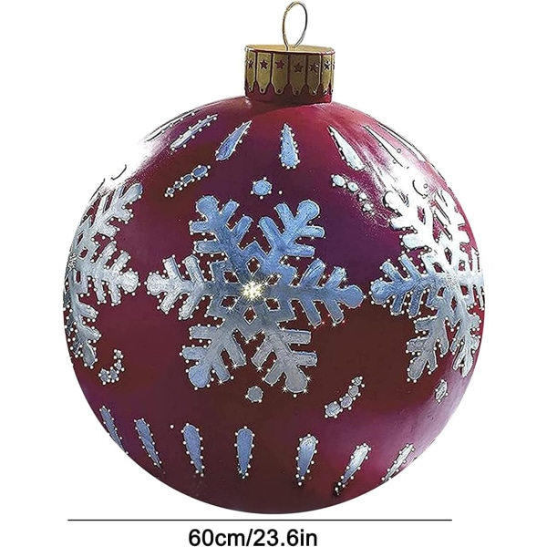 60 cm Store Oppblåsbare Julekuler - Utomhusdekorasjon - Stor