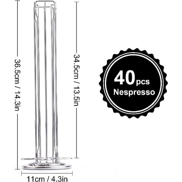 Kapselhållare kompatibel med NespressoOriginal roterande dispenser