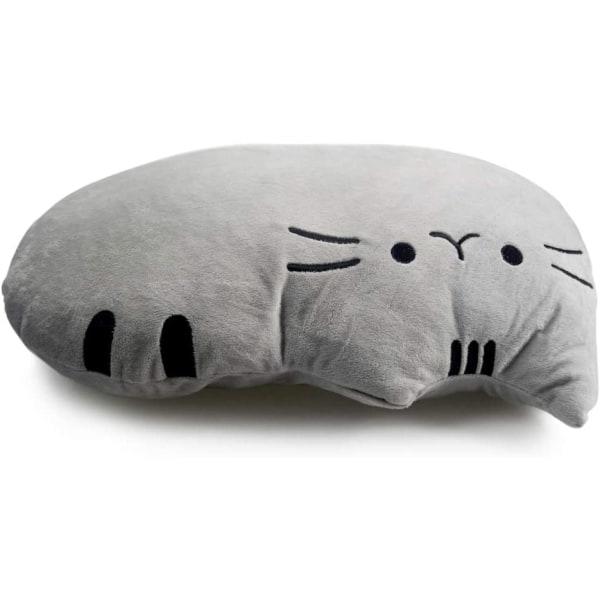 Kroppspute Cookie Cat ryggpute Catman pute (grå)