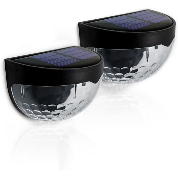 2-pack IP65 Vattentäta Utomhus LED Sollampor, 6 LED Sol
