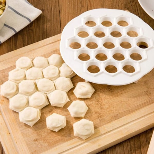 19 Hål Dumpling Maker Plast Ravioli Form Dumpling Wrapper Dou
