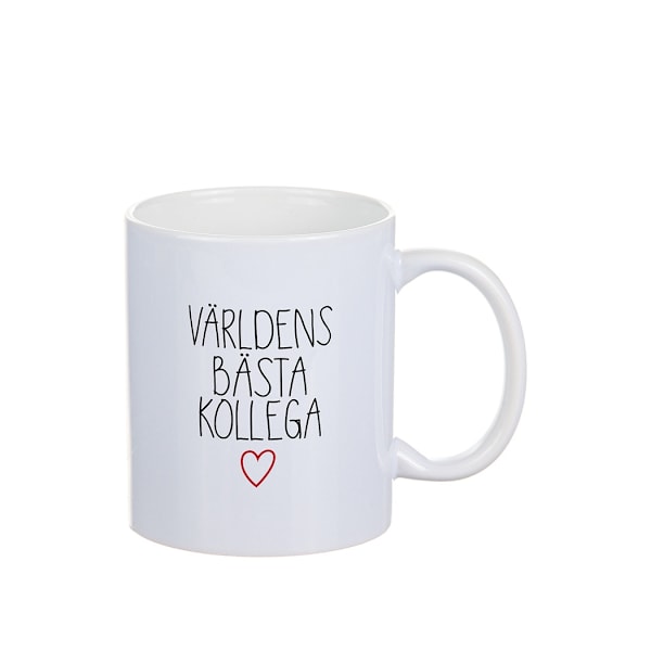 Muggen "Världens bästa kollega" White Vit