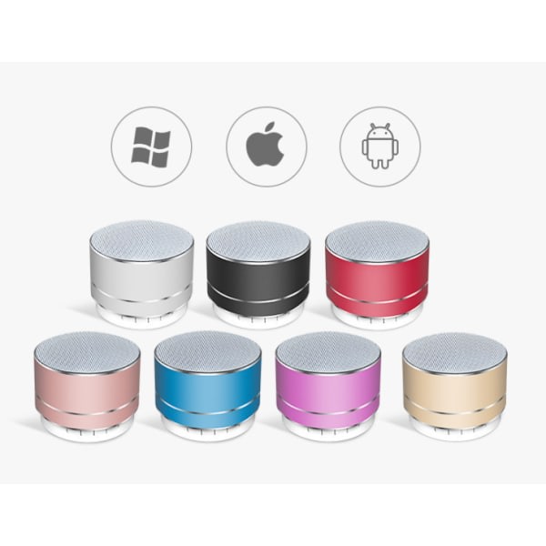Trådløs Bluetooth-högtalare, minihögtalare (rosa),