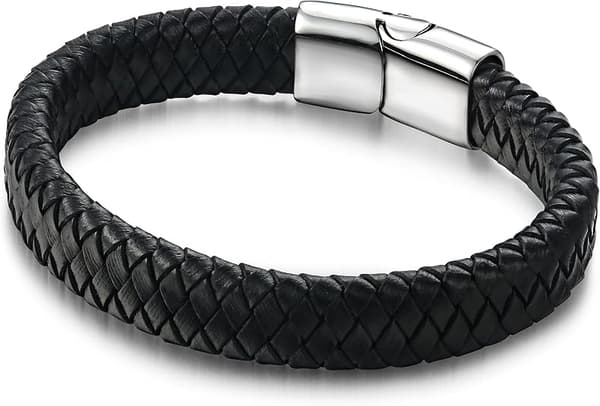 Flätade läderarmband för män Armband Mode