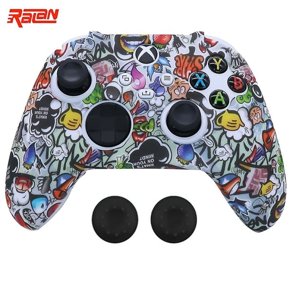 Nytt silikonmjukt skyddande Gamepad-fodral för Xbox Series S/x-kontroller Spelhandtag Joystick- cover med stickgrepp