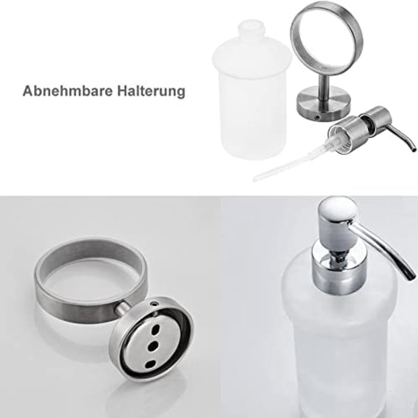 Vægmonteret sæbedispenser 304 rustfrit stål 200 ml shampoo Sho