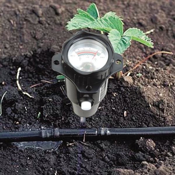 Lang sonde dyp jord pH fuktighetsmåler 2-i-1 tester - Profesjonell testhygrometer for store potteplanter Hagebruk Jordbruk