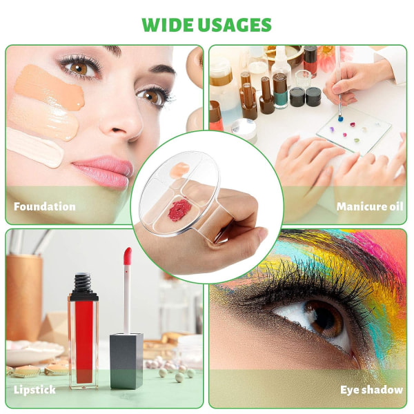 Galaxy 2 dele Handsmink Blandningspalett Makeup Håndholder palett Nail Art Manikyr Palett Klar