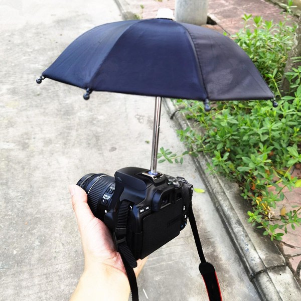 Dslr Kamera Paraply Parasoll Universal Hot Shoe Cover Mount aurinkovarjo Regnhållare