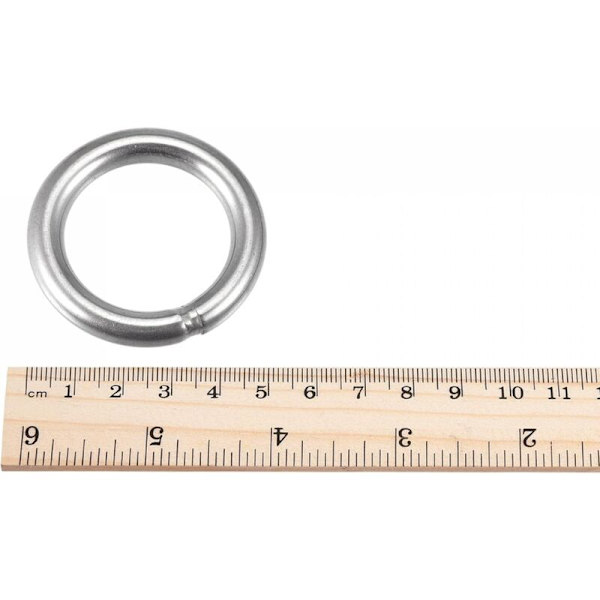 Sveiset Ring Rustfritt Stål 304 50mm Ytre Diameter 8mm Tykkelse 3 stk