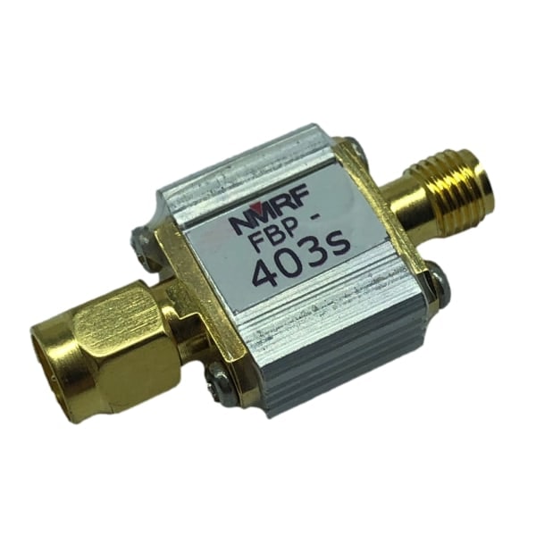 FBP-403s RFID Special Savlågpas-bandpasfilter, 401 - 405 MHz, 1DB båndbredde 4MHz
