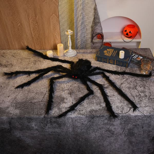 Halloween - 150 cm - Horror mega-edderkopp - Store edderkopper - Halloween-dekorasjon - Halloween-pynt - Edderkoppdekorasjon - Hårete edderkoppdekorasjon