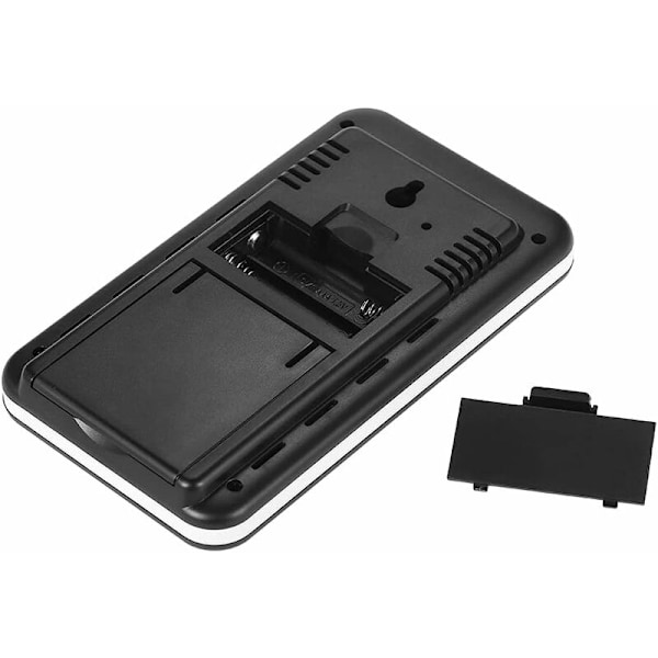 LCD Digital Termometer ℃ / ℉ Digital Inomhus/Utomhus Termometer Klocka Temperaturmätning med Sändare