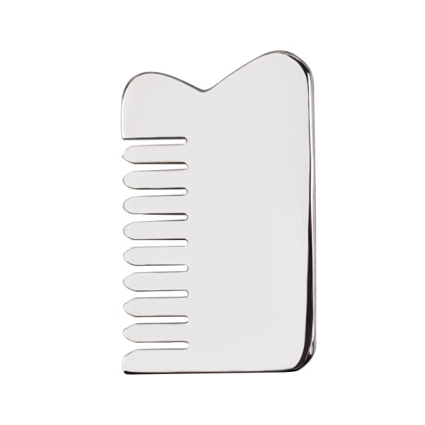 TG Gua Sha Ansigtsværktøj Rustfrit Stål Skrapmassageværktøj til Ansigt Rustfrit Stål Gua Sha Værktøj med Rejsetaske (4 stk)