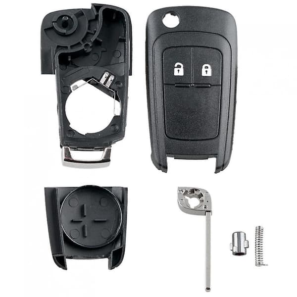 Replacement Shell for 2 Button Key Fob, Foldable Remote Control Cover for Opel, Astra, Insignia, Vectra, Corsa, Zafira