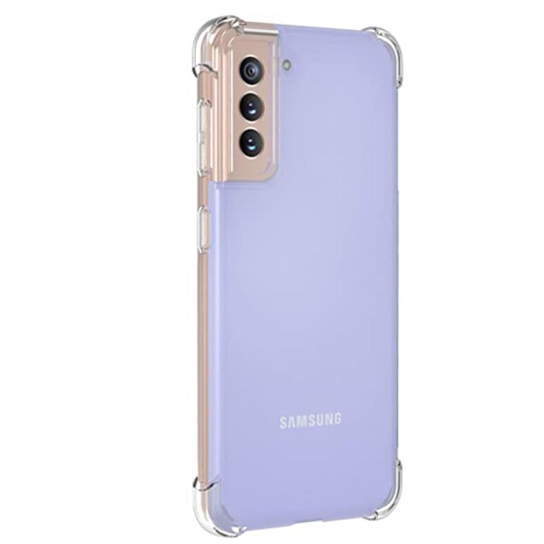TG Samsung Galaxy S21 - Kotelo Paksuilla Kulmilla (FLOVEME) Läpinäkyvä