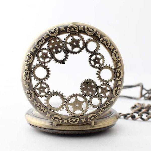 Retro Steampunk-kello roomalaisin ja arabialaisin numeroin