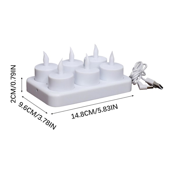【Mingbao Store】Latautuvat liekittömät teekuppi-kynttilät kaukosäätimellä LED-kynttilät ajastimella paristoilla toimivat kynttilät sopivat kodin sisustukseen