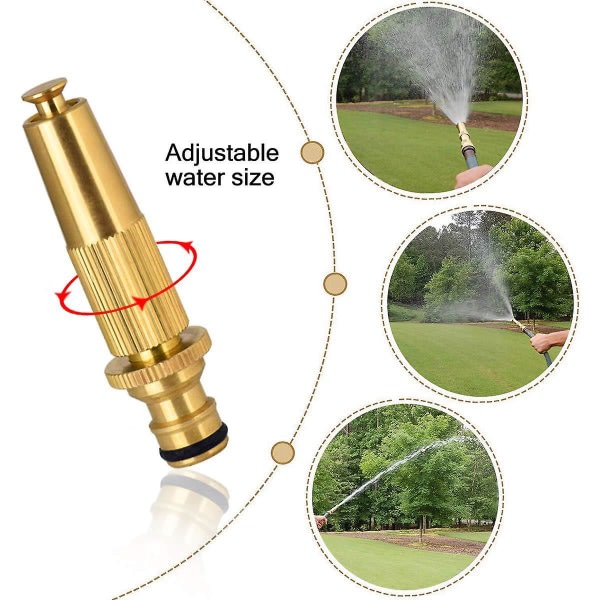 Trädgårdsslangstillbehörssats - Spraymunstycke som vattnar trädgården