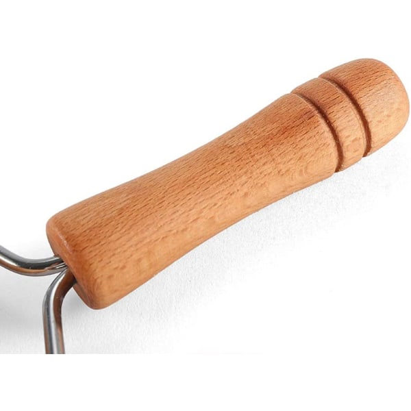 T-formet kjevle Kavel Profesjonell massiv bokstre non-stick belagt deigrulle for fondant, pizza, kake, pasta og smørdeig